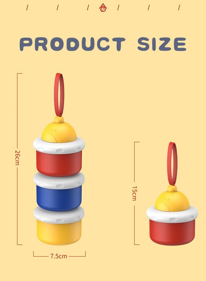 MIXDE Baby Milk Formula Dispenser, Stackable Formula Dispenser Container Mixie Bottle, Snack Storage, Non Spill, Powder Leakage Free - Image 5